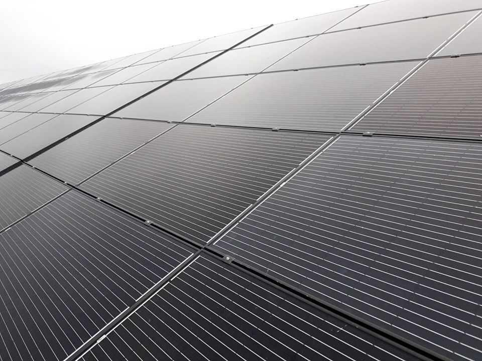 Fotovoltaïsche installatie bij de Proxy Delhaize in Braives