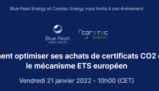 WEBINAR : Comment optimiser ses achats de certificats CO2 dans le mécanisme ETS européen?