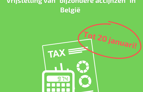 Vrijstelling van “bijzondere accijnzen” in België
