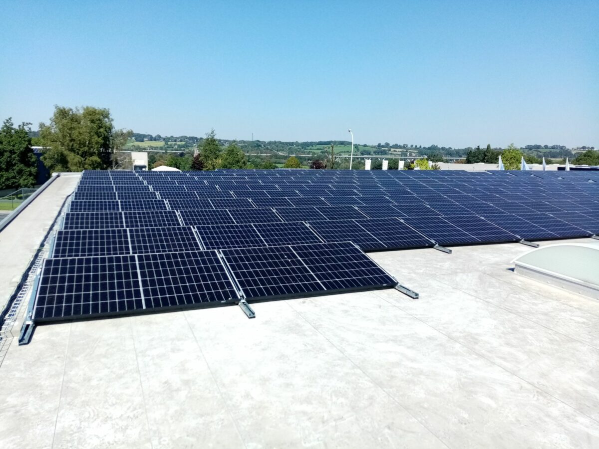 Une installation photovoltaïque chez Discar Verviers